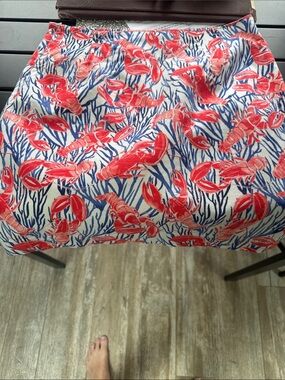 Talbot’s lobster print coastal skirt size 4